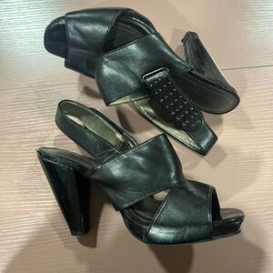 Kenneth Cole Studded Black Heels